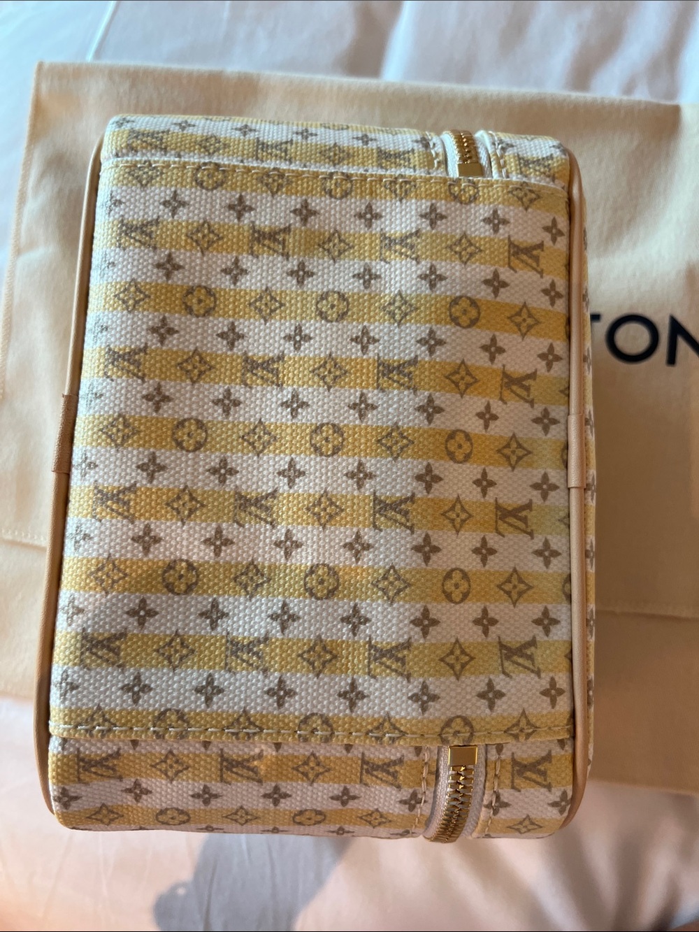 Louis Vuitton Beige, grey pink MiniMonogram Cosmetic Case Vanity Nice Mini BB - Picture 4 of 8